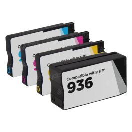 Remanufactured HP 936 Ink Cartridge Set of 4 (Bk/C/M/Y)