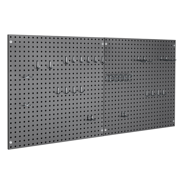 UltraHD® 2-Piece Pegboard Set w/ 23 Piece Hook Assortment