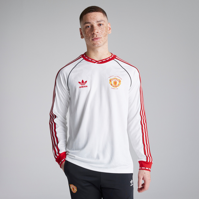 Manchester United x adidas Bring Back 1991 Away Long Sleeve Jersey White