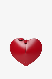 Le Coeur red leather crossbody bag