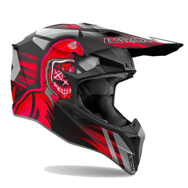 Airoh Wraaap Cyber Red Matt Offroad Helmet