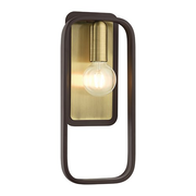Aldridge Single Wall Sconce(Bronze w/Brass Accents)-OPEN BOX