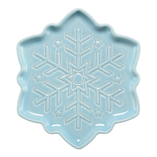 Snowflake Shaped Plate 9 Inch