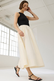 The RSVP Dress in Black & Cream