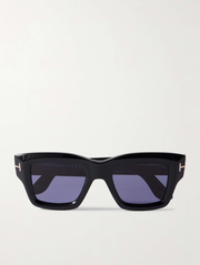 Ilias Square-Frame Acetate Sunglasses - black - One Size