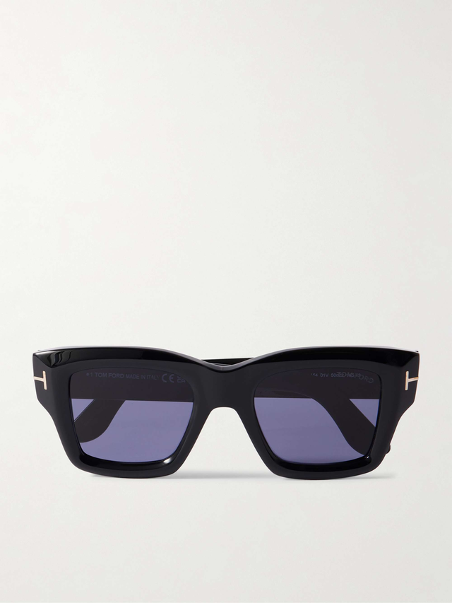 Ilias Square-Frame Acetate Sunglasses - black - One Size