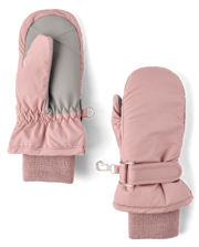 Girls Faux Fur Lined Mid Length Puffer Jacket - Red