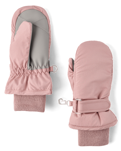 Girls Faux Fur Lined Mid Length Puffer Jacket - Red