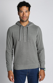 Ultra Soft Ribbed Hooded Henley