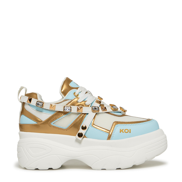 Oh My Ra Bejewelled Chunky Trainers - Multi