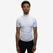 COMPRESSION TURTLE NECK T SHIRT (WHITE)