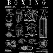 Boxing Gloves Pugilist Boxer Vintage Patent Drawing Print