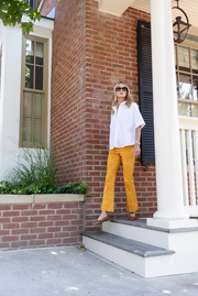 Bell Pant Twill - Saffron Cassis