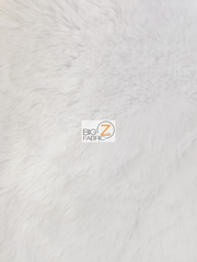 White Minky Shaggy Baby Soft Fabric / Sold By The Yard