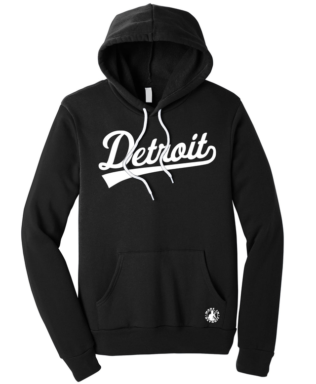 Unisex Detroit Tail Script Hoodie
