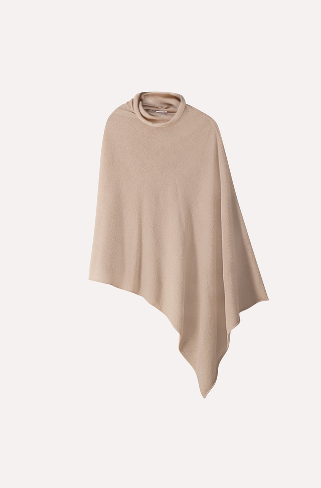 12 Gauge Cashmere Funnel Neck Ruana
