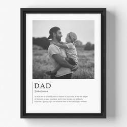 Dads Pride: Personalized Photo Canvas for Dad