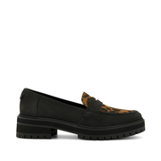 Womens Cara Loafer Brown Sugar Leopard Suede