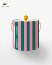 Retro Stripe Ice Bucket