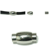 5mm Stainless Steel Magnet Clasps Oval (1 Pack)