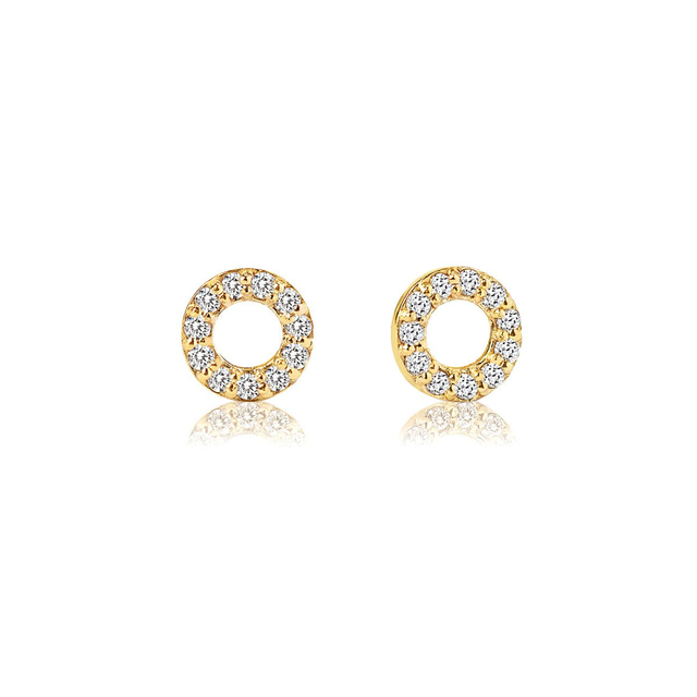 Diamond Circle Studs