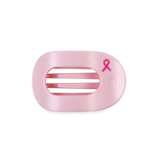 Pink Ribbon Power Small Flat Round Hair Clip