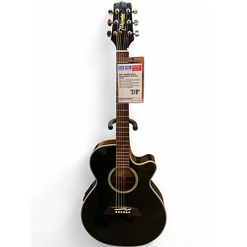 Used Takamine EG561C Black Acoustic Electric Guitar