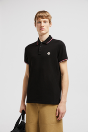 Tricolor-Trimmed Cotton Piquet Polo Shirt