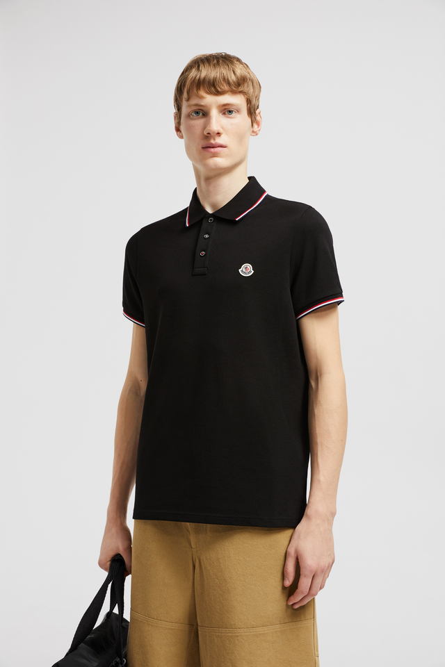 Tricolor-Trimmed Cotton Piquet Polo Shirt