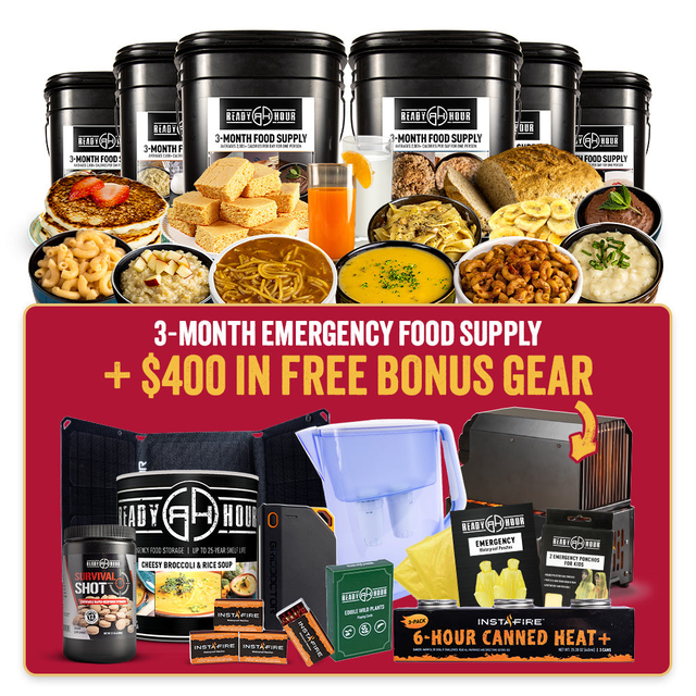 Winter Prep Special- 3-Month Emergency Food Kit w/ $400 in FREE gifts