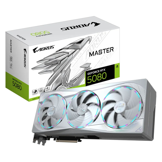 Buy Gigabyte AORUS GeForce RTX 5080 MASTER ICE 16GB GDDR7 [GV-N5080AORUSM-ICE-16GD] | PC Case Gear Australia