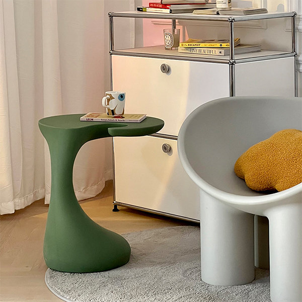 Retro Style Container Side Table - Industrial - Iron - Red - Yellow - 8 Colors from Apollo Box