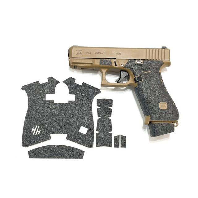 Handleitgrips Textured Rubber Gun Grips for Glock 19X and Glock 19X MOS