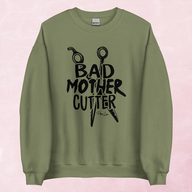 Bad Mother Cutter Graphic Crewneck Sweatshirt