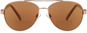 Women's Aviator Reading Sunglasses in Bronze with Brown Lenses by Foster Grant | Carmen SunReaders® Bifocal Style | +1.25