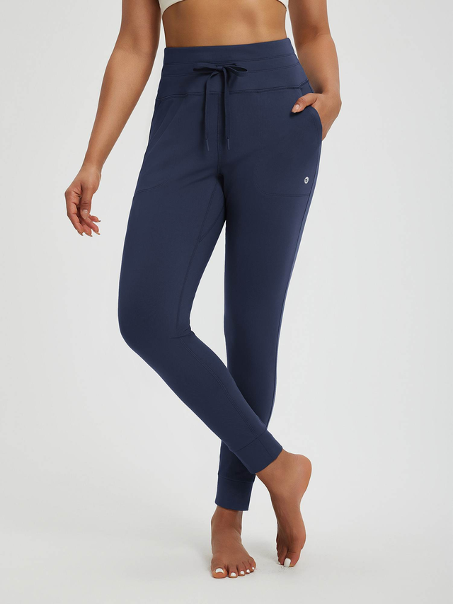 Women’s Yoga Cuffed Fleece High-Waisted Leggings
