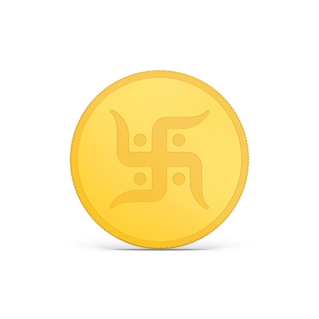 10 gram 24k Swastik Gold Coin