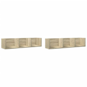 vidaXL Wall Cabinets Set of 2 Sonoma oak Engineered wood Medium-sized