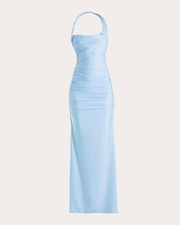 Vira Gathered Halter Gown