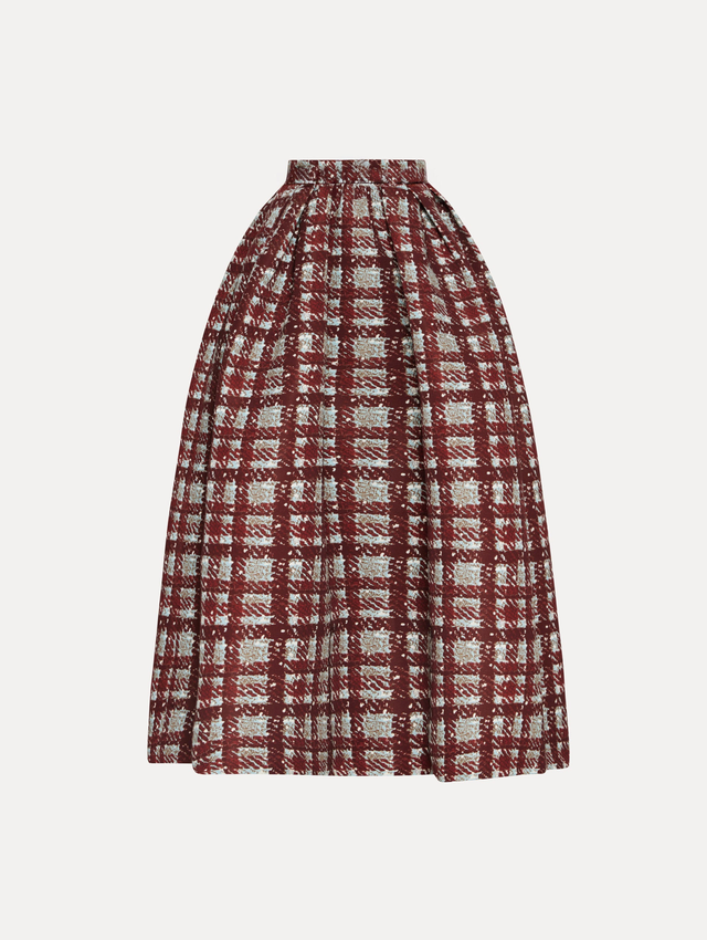 Plaid Faille Skirt