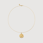 Siren Muse Round Pendant Necklace