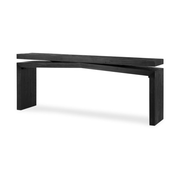 Matthes Aged Black Pine Rectangle Console Table
