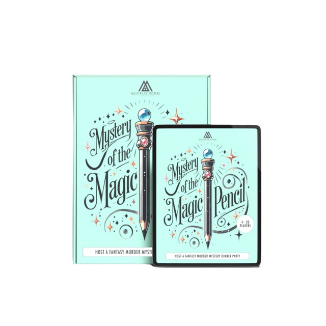 Kids Murder Mystery Game Kit - Mystery of the Magic Pencil