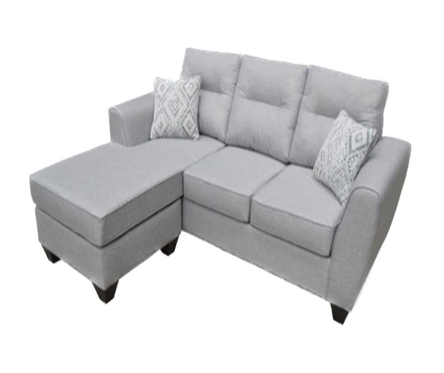 Gray Reversible Sofa Chaise