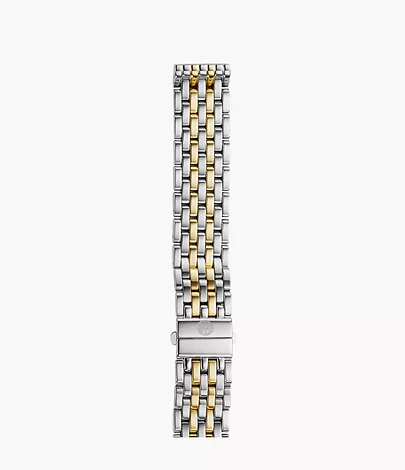 16mm Deco Seven-Link Two-Tone 18K Gold-Plated Bracelet