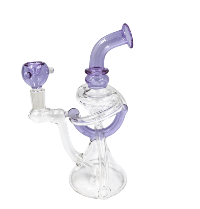 Rock Glass 8'' Recycler Spiral
