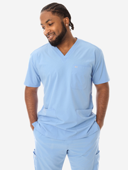 Men's Five-Pocket Scrub Top