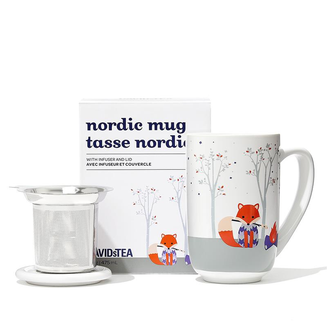 Foxy White Colour Changing Nordic Mug -