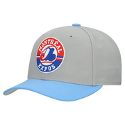 Unisex Montreal Expos  Mitchell & Ness Gray Basic Coop Pro Adjustable Hat