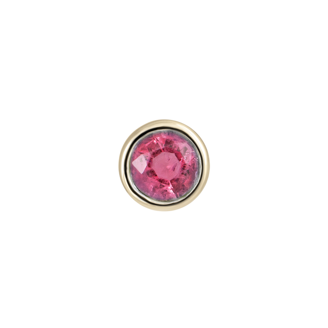 Bezel Set Birthstone Stud